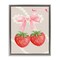 Stupell Industries Feminine Strawberry Pearls Floating Frame, design by Jesse Keith